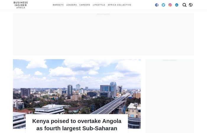 Site Screenshot for Business Insider Africa