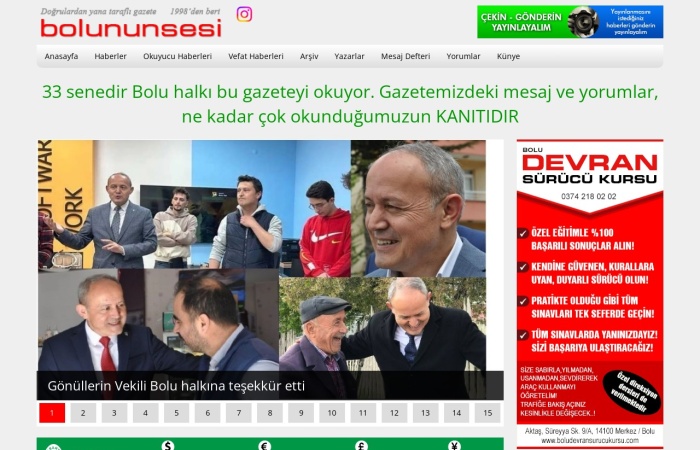 Site Screenshot for bolununsesi
