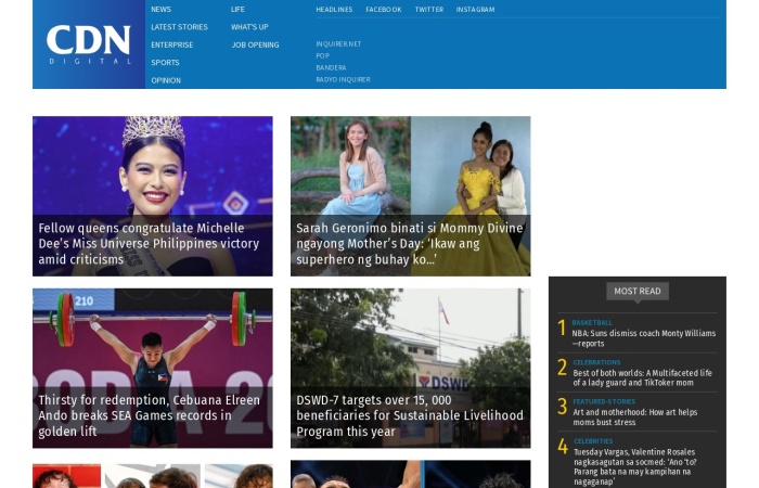 Site Screenshot for Cebu Daily News