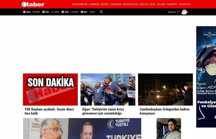 Site Screenshot for Haber Gazetesi