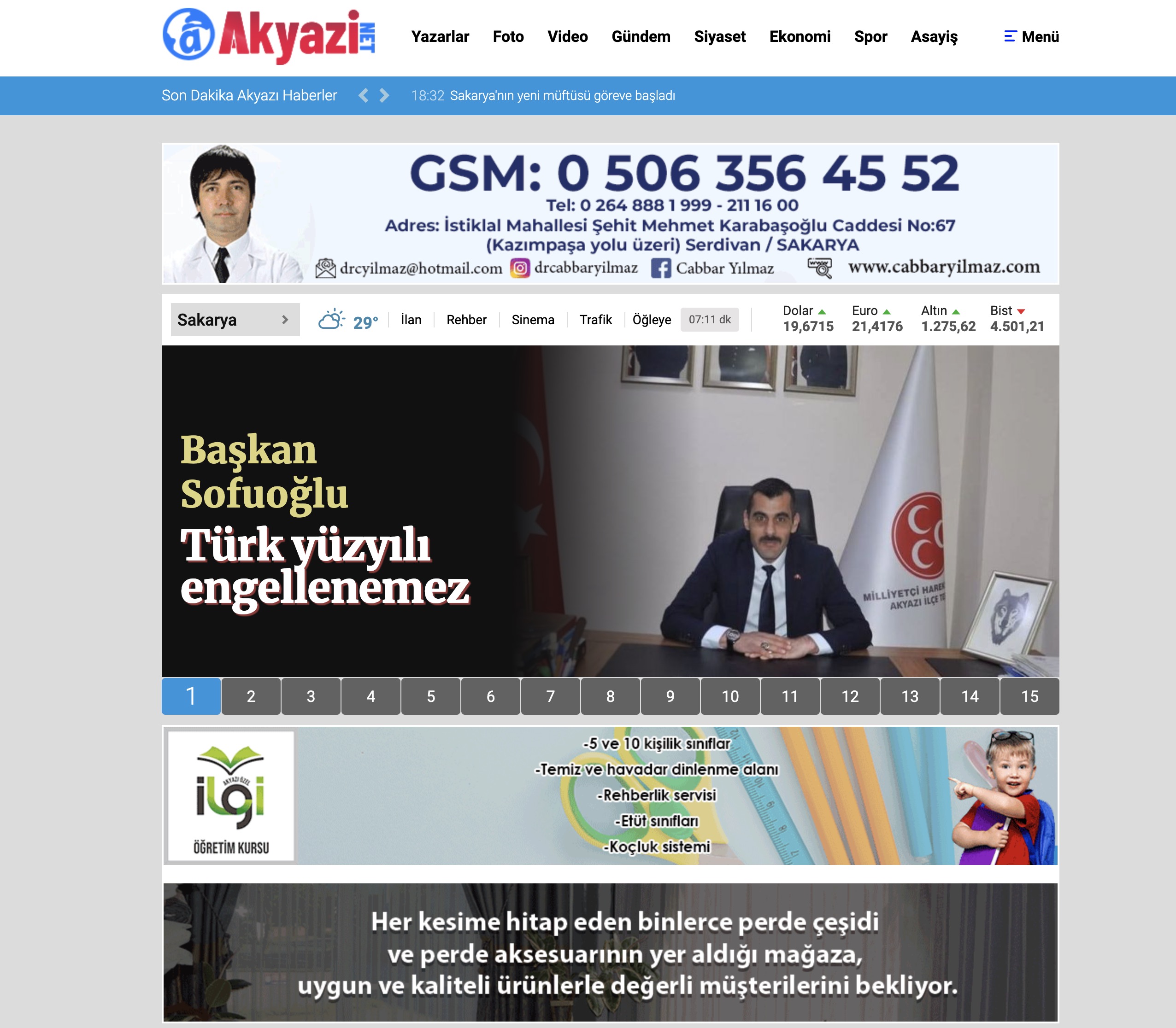 Site Screenshot for Akyazi.net