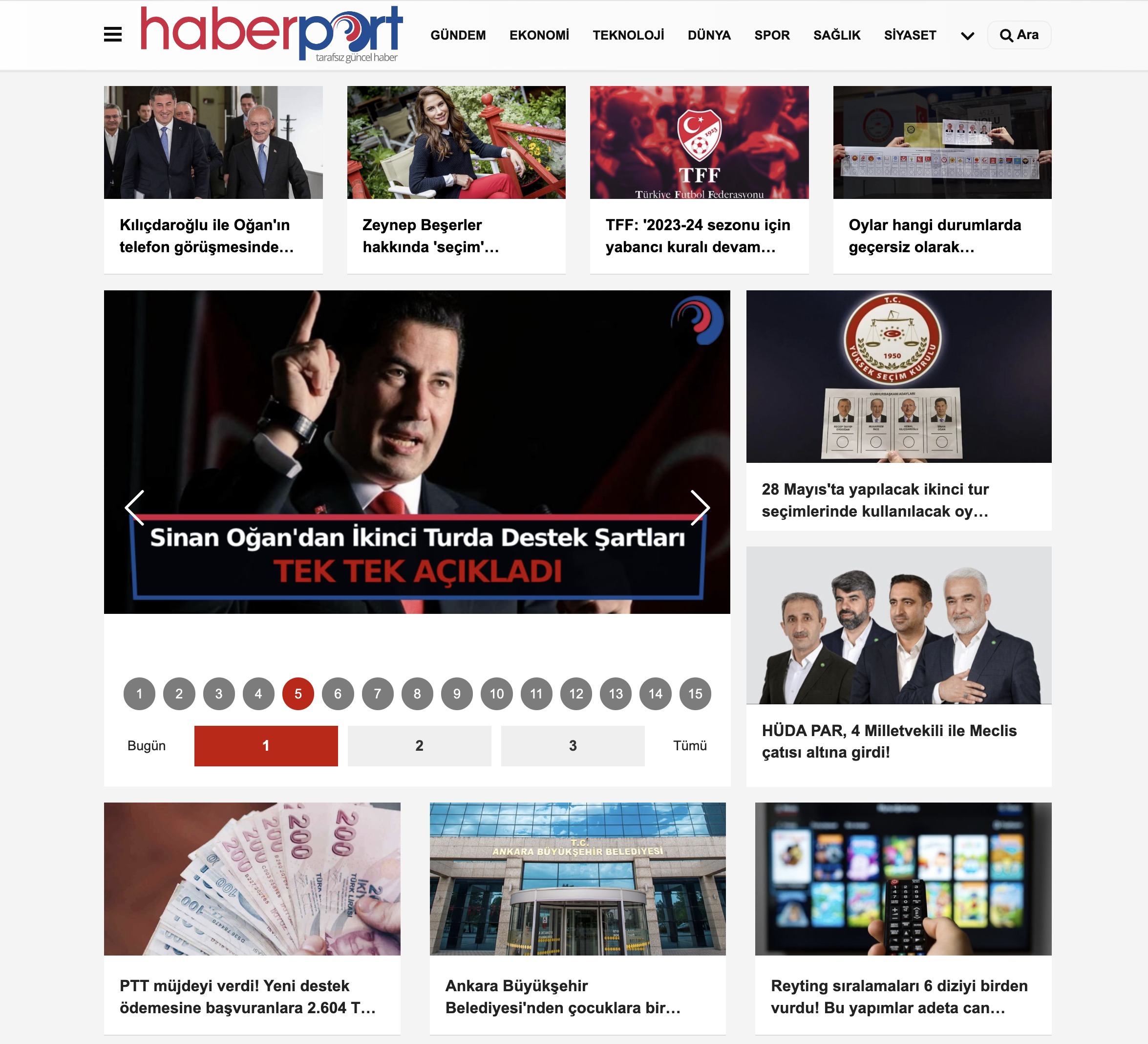 Site Screenshot for Haberport.com