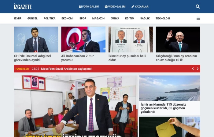 Site Screenshot for İz Gazete