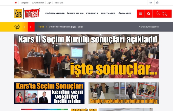 Site Screenshot for Kars Manşet