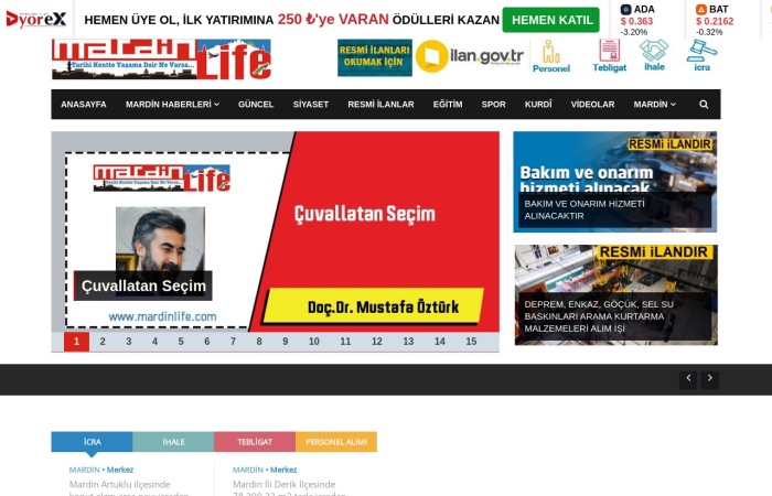 Site Screenshot for Mardin Life