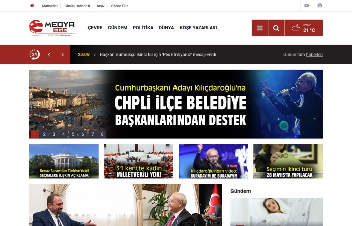 Site Screenshot for Medya Ege