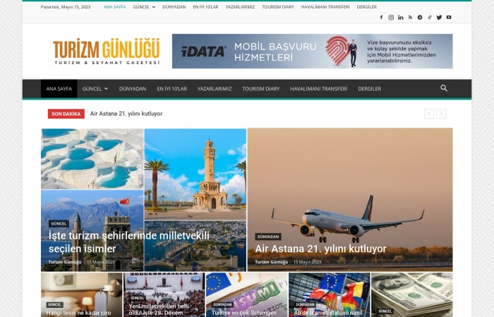 Site Screenshot for Turizm Günlüğü