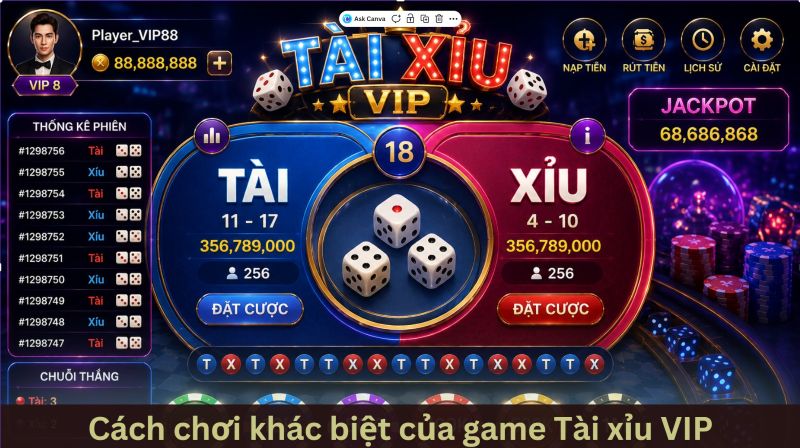 Tài xỉu VIP – Chiến lược chinh phục sảnh cược thượng lưu 3 Cách chơi tài xỉu VIP có gì đặc biệt?